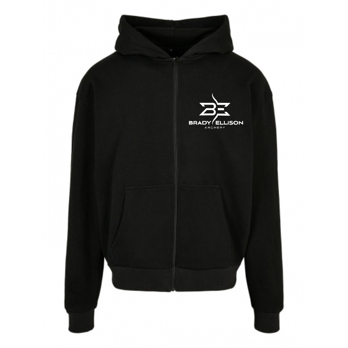 BE LOGO ZIP HOODIE