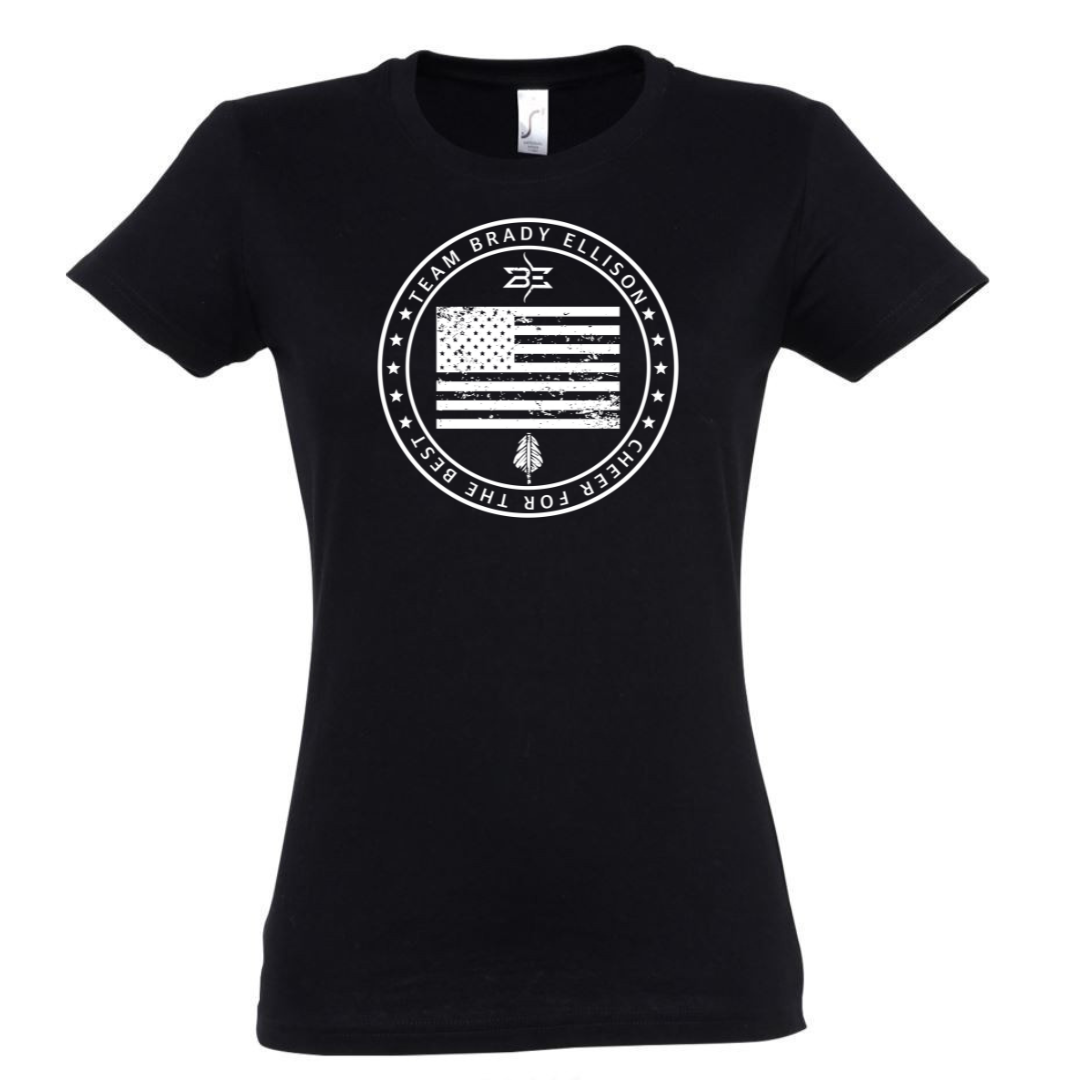 TEAM BRADY FLAG DESIGN T-SHIRT FOR WOMEN