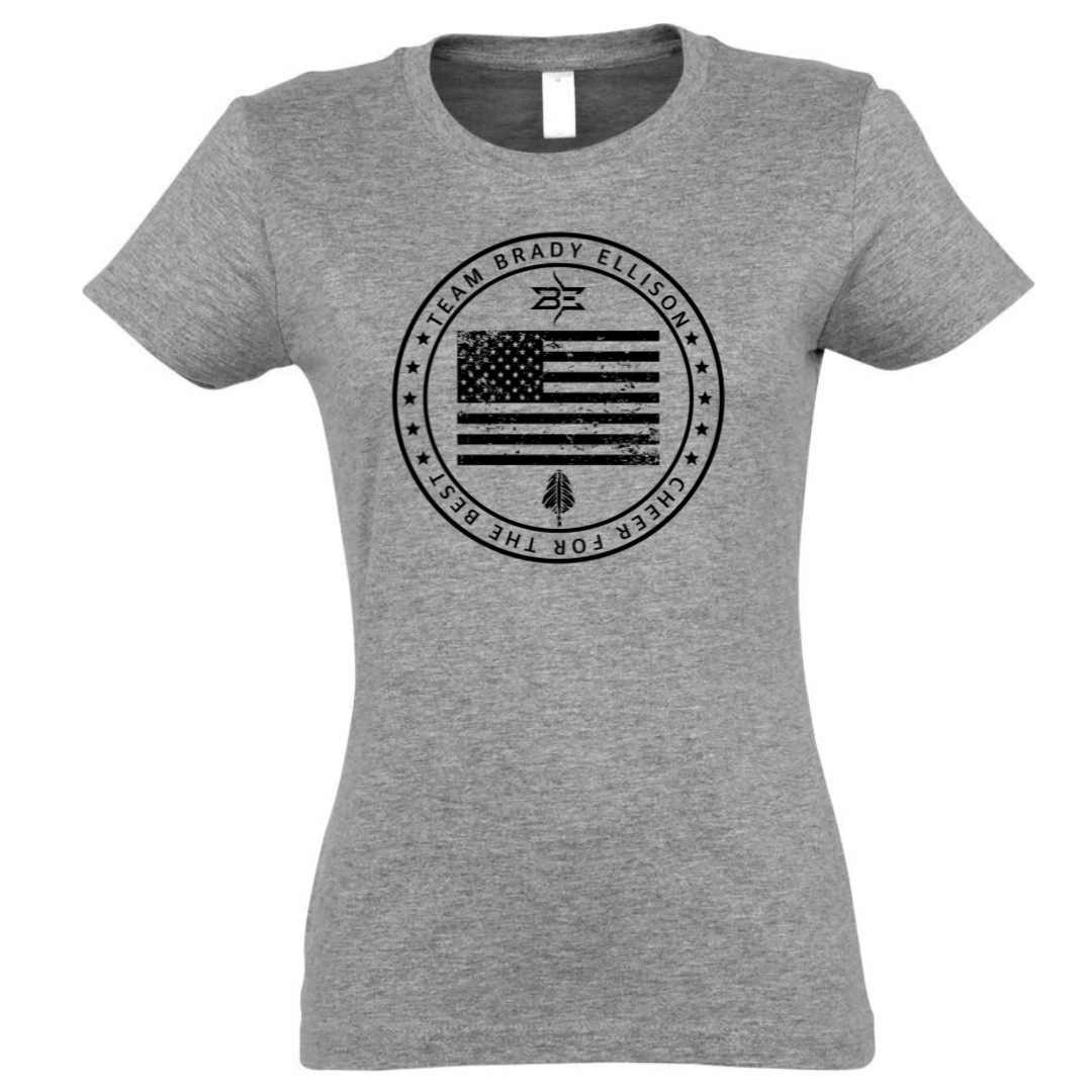 TEAM BRADY FLAG DESIGN T-SHIRT FOR WOMEN