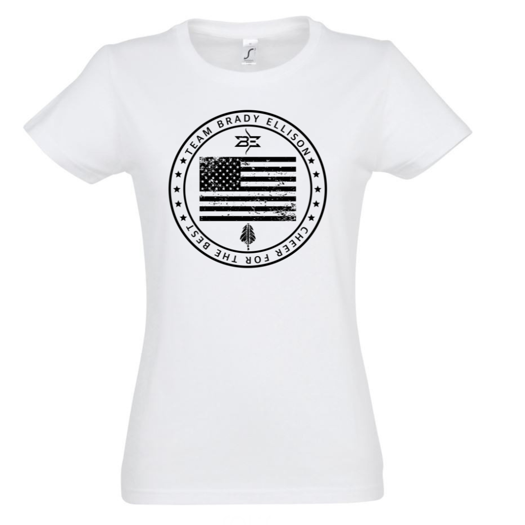 TEAM BRADY FLAG DESIGN T-SHIRT FOR WOMEN