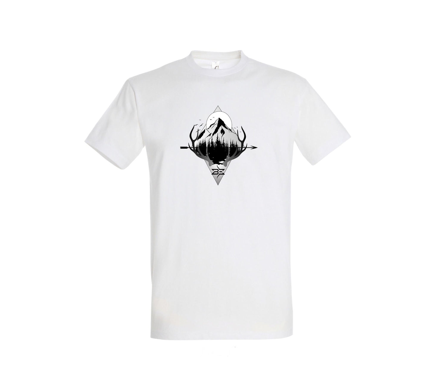 WHITE ELK MOUNTAIN DESIGN MEN'S T- SHIRT