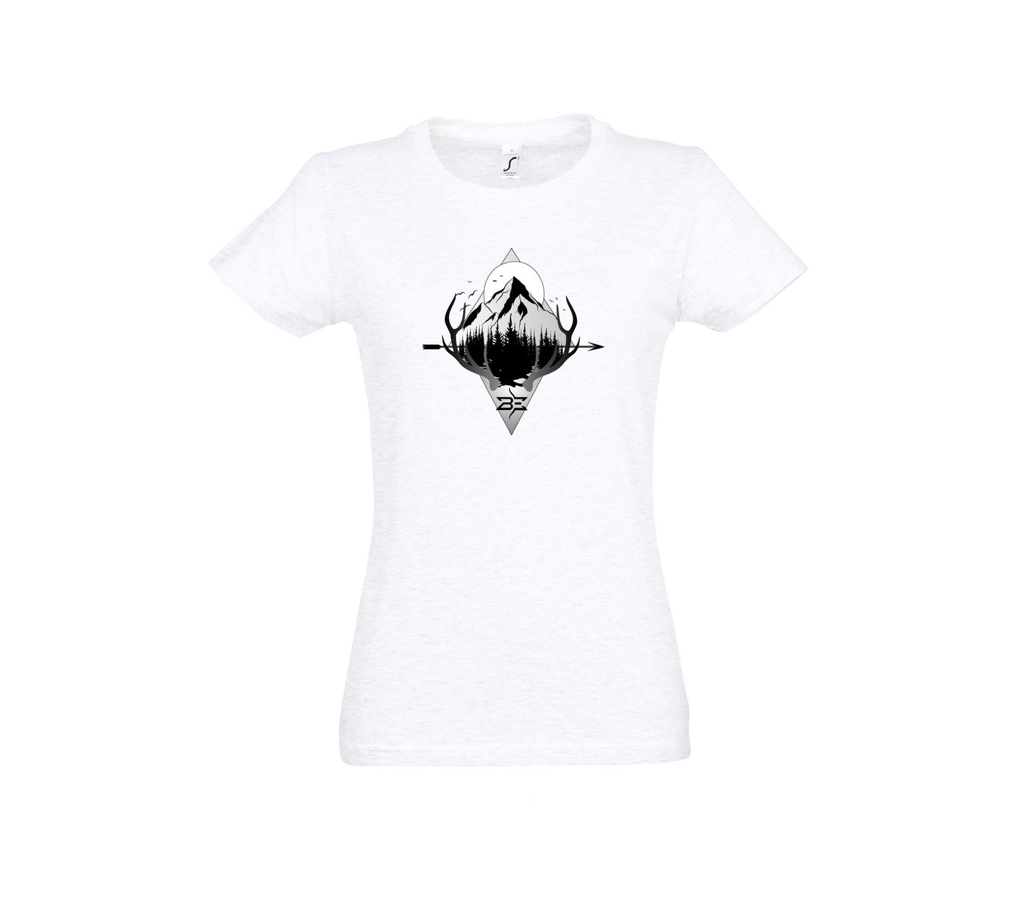 WHITE ELK MOUNTAIN DESIGN WOMEN'S T- SHIRT