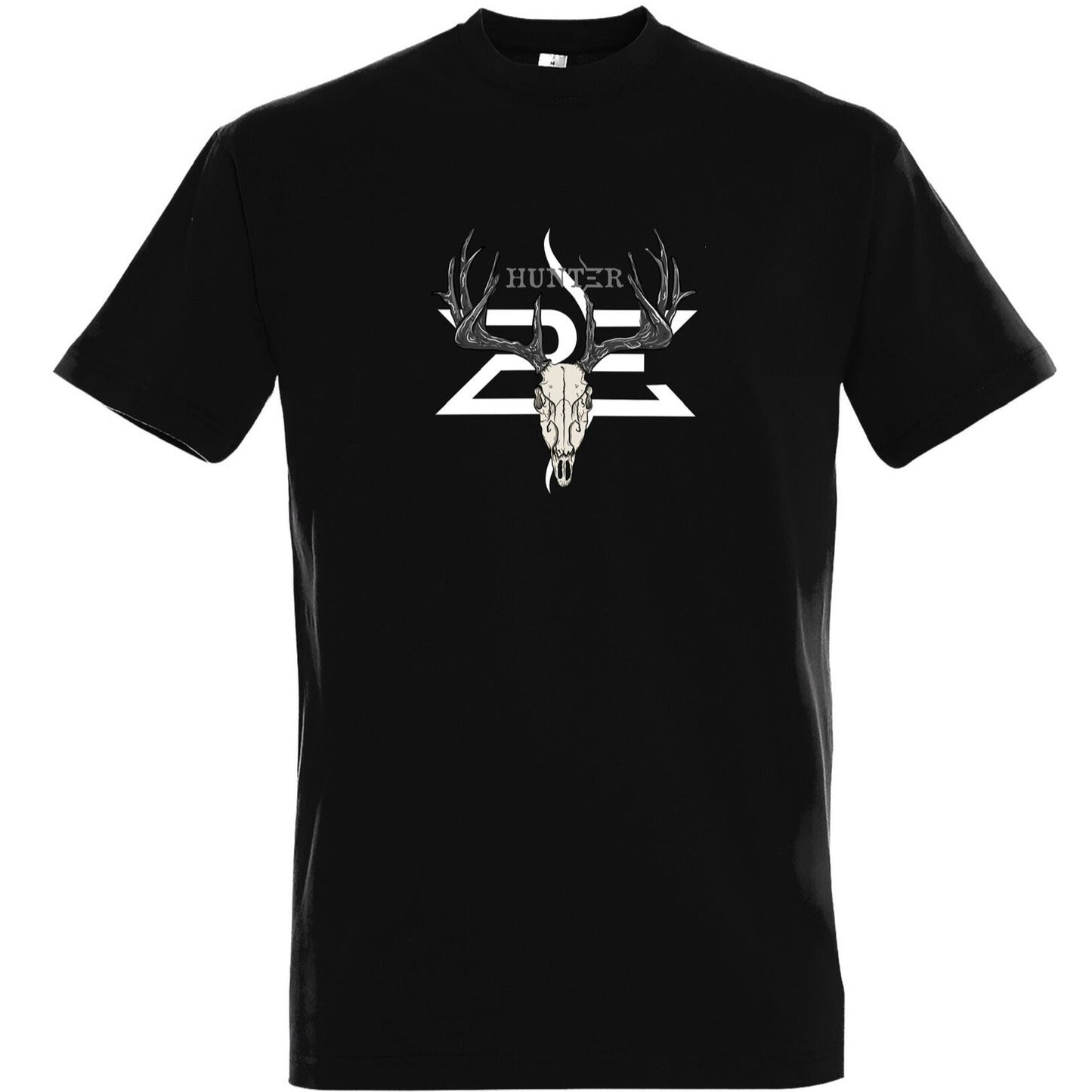 BLACK DEER SKULL MEN'S T-SHIRT