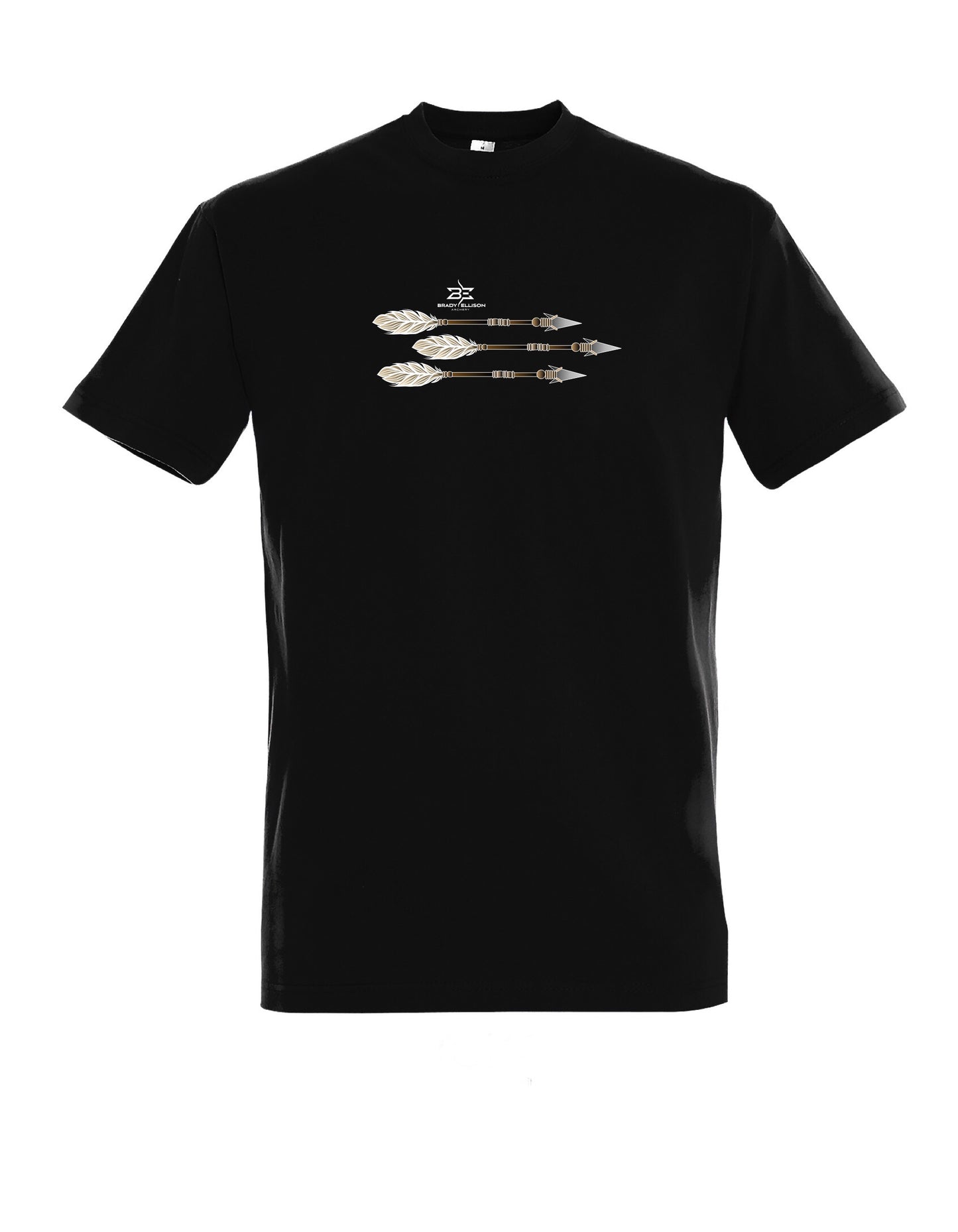 BLACK 3 ARROWS DESIGN MEN'S T-SHIRT 