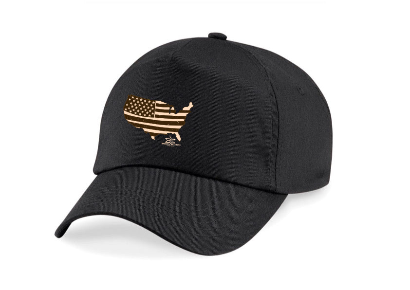 BLACK USA DESIGN CAP