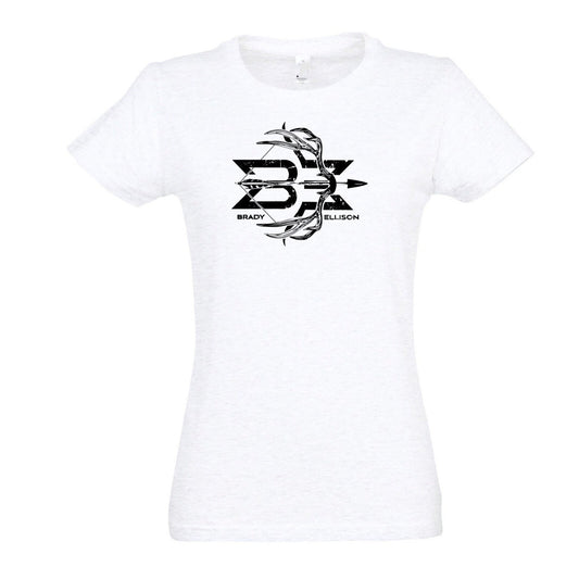 WHITE ARCHERY ANTLER HUNTING DESIGN FOR WOMEN T-SHIRT 