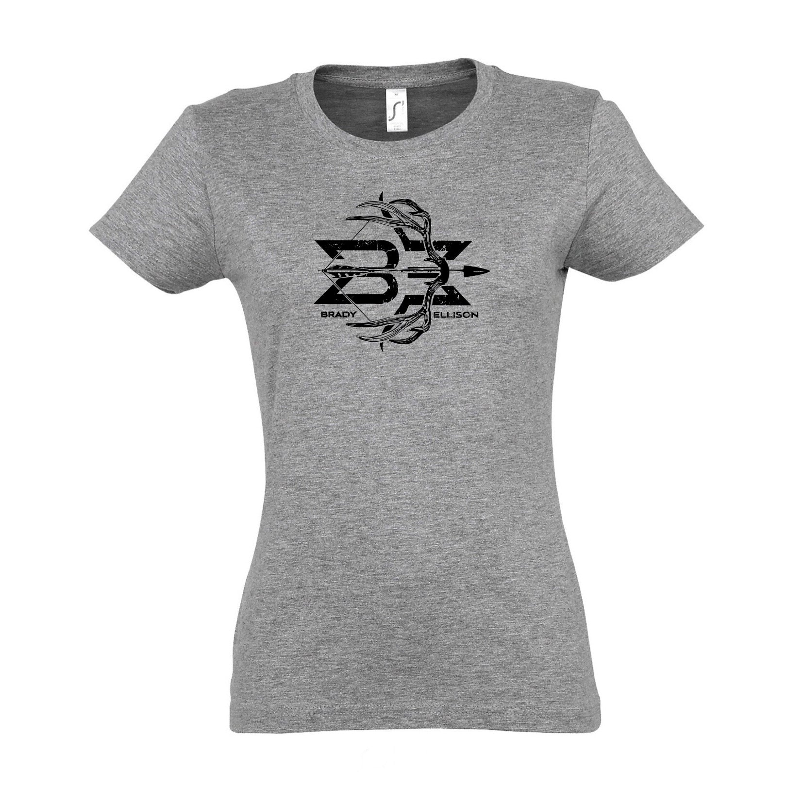 GREY ARCHERY ANTLER HUNTING DESIGN FOR WOMEN T-SHIRT 