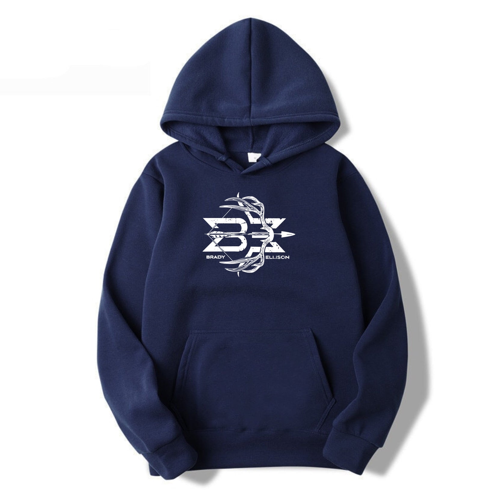 NAVY ARCHERY ANTLER HUNTING DESIGN HOODIE